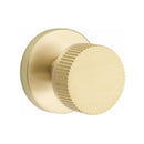 Emtek Select Conical Straight Knurled Knob Concealed Screws with Disk Rosette