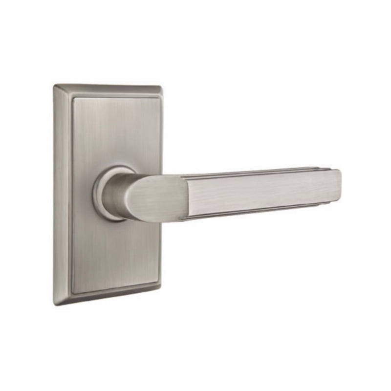 Emtek Milano Lever Concealed Screws with Rectangular Rosette
