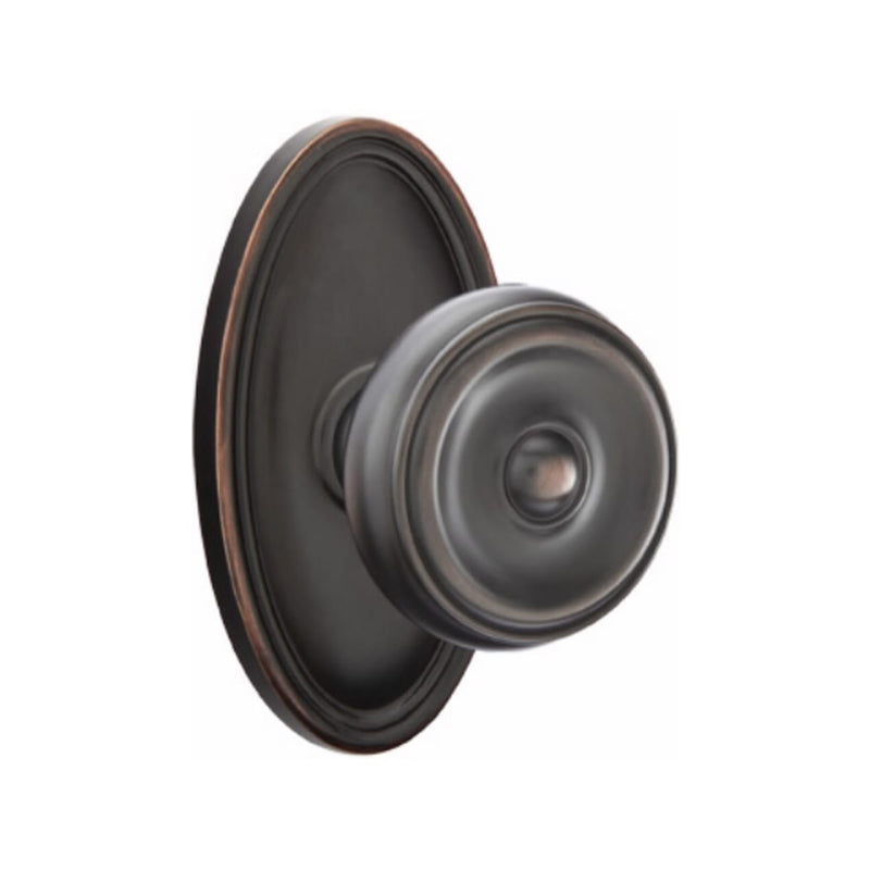 Emtek Waverly Knob With Oval Rosette