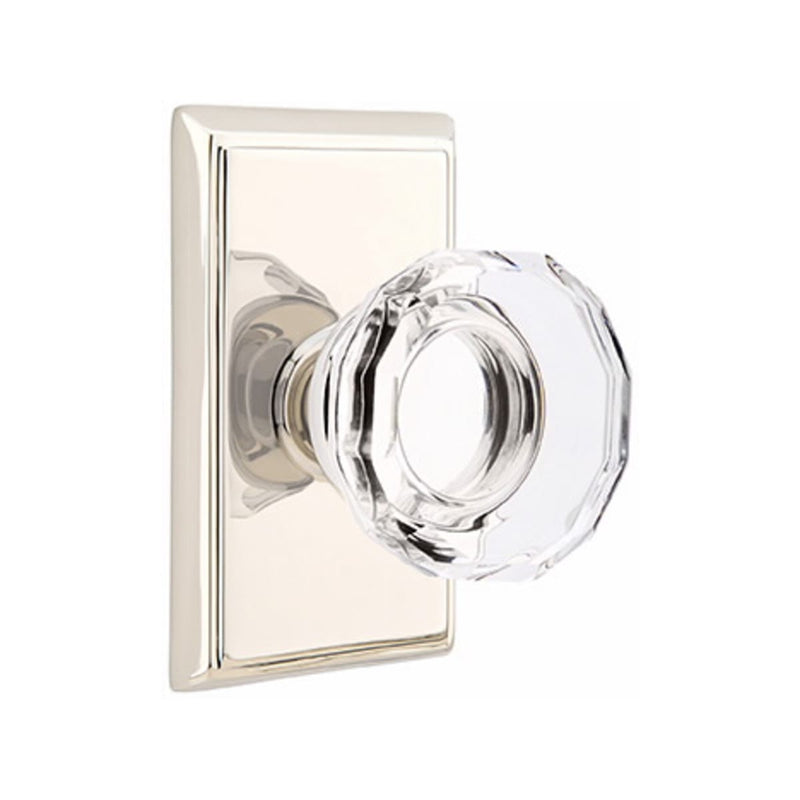 Emtek Lowell Knob Concealed Screws With Rectangular Rosette