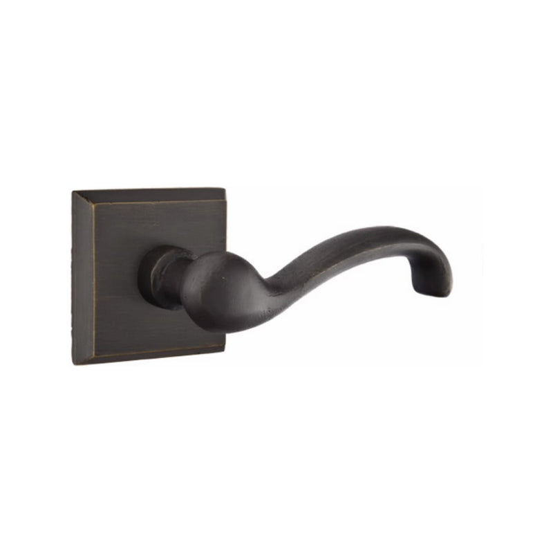 Emtek Sandcast Bronze Teton Lever Concealed Screws with