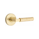 Emtek Select L-Square Hammered Lever Concealed Screws with Disk Rosette