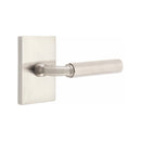 Emtek Select R-BAR Faceted Lever with Modern Rectangular Rosette