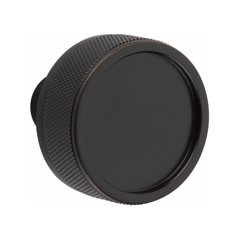 Emtek Wilshire Brass Tubular Entry set with Select Conical Knurled Knob