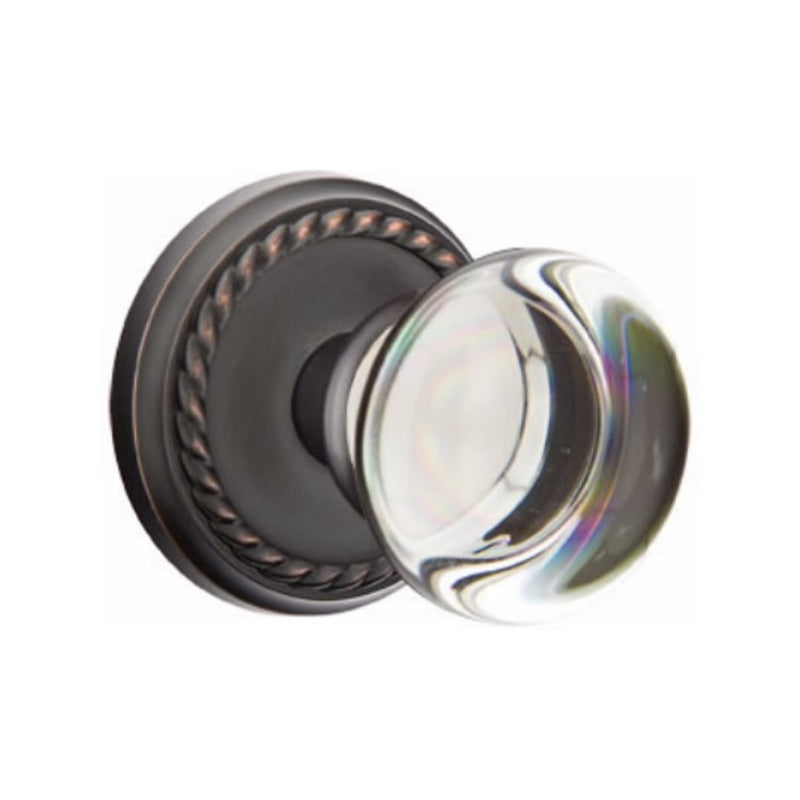 Emtek Providence Knob Concealed Screws With Rope Rosette