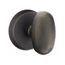 Emtek Sandcast Bronze Egg Knob Concealed Screws with