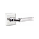 Emtek Select R-BAR Knurled Lever Concealed Screws with Quincy Rosette