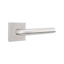 Emtek Tubular Stainless Steel Kiel Lever Concealed Screws with Square Rosette