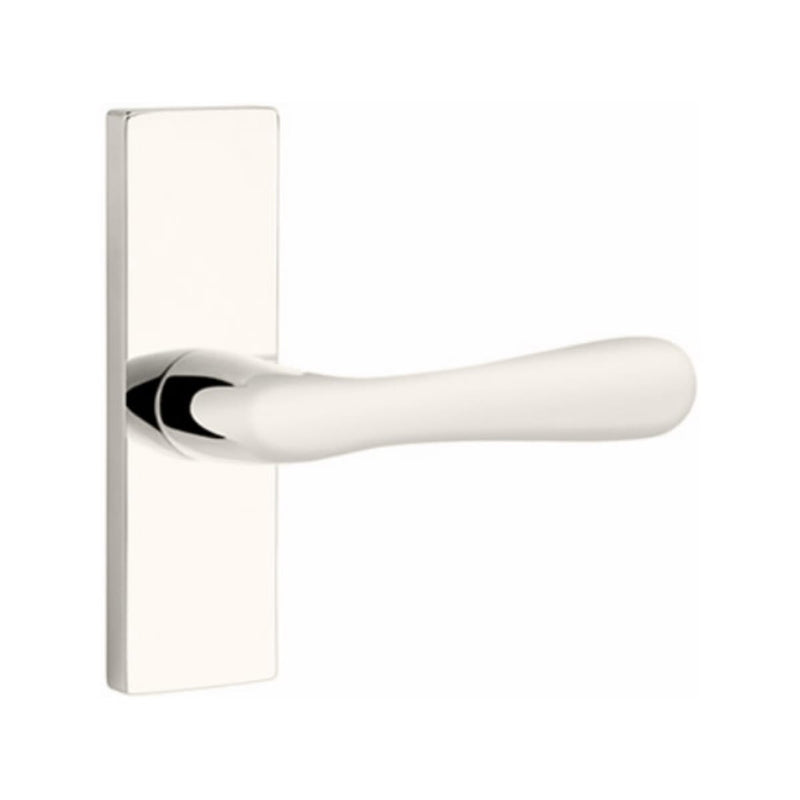 EMTEK Basel Lever Concealed Screws with Modern Rectangular Rosette