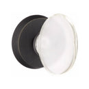 Emtek Glass Hampton Knob Concealed Screws with