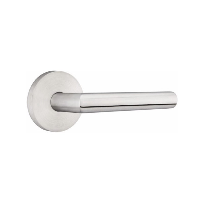 Emtek Tubular Stainless Steel Stuttgart Lever with Disk Rosette