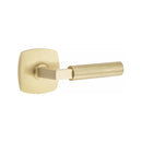 Emtek Select L-Square Smooth Lever Concealed Screws with Urban Modern Rosette