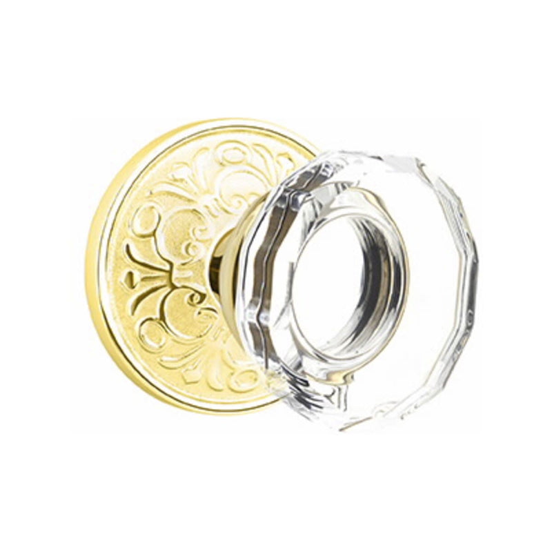 Emtek Lowell Knob Concealed Screws With Lancaster Rosette