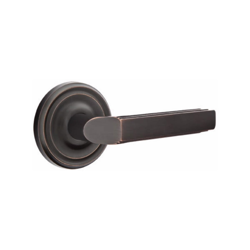 Emtek Milano Lever Regular Concealed Screws with Oval Rosette