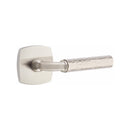 Emtek Select R-BAR Hammered Lever Concealed Screws with Urban Modern Rosette