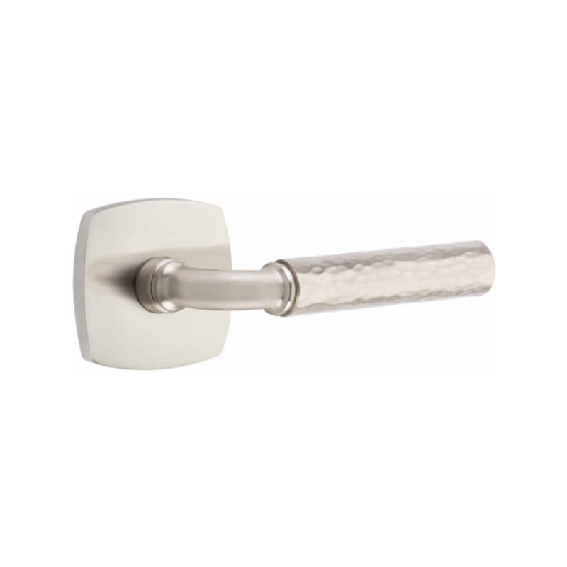 Emtek Select R-BAR Hammered Lever with Urban Modern Rosette