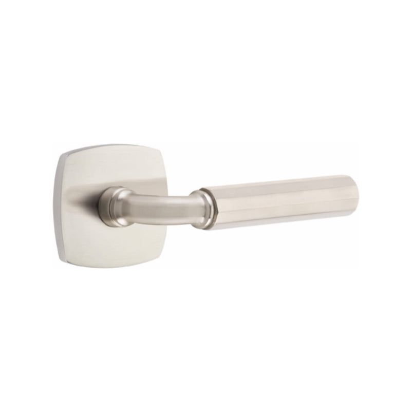 Emtek Select R-BAR Faceted Lever with Urban Modern Rosette