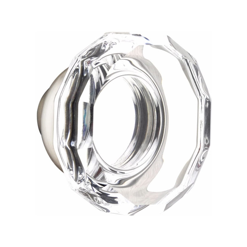 Emtek F20 Function Lugano Mortise Handleset with Lowell Glass Knob