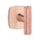 Emtek Ace Knurled Knob Concealed Fastener with Urban Modern Rosette