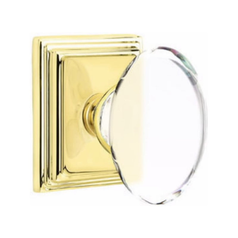 Emtek Hampton Knob Concealed Screws With Wilshire Rosette