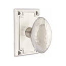 Emtek Hammered Egg Knob Concealed Screws With Arts & Crafts Rosette