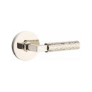 Emtek Select L-Square Hammered Lever with Disk Rosette