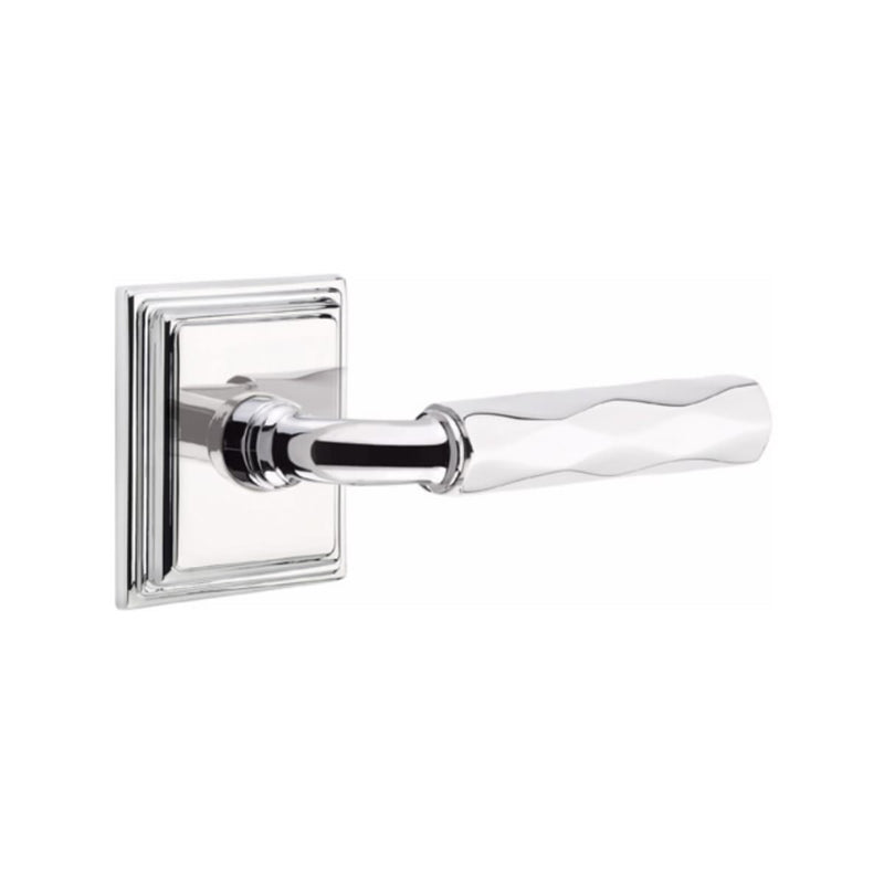 Emtek Select R-BAR Tribeca Lever Concealed Screws with Wilshire Rosette