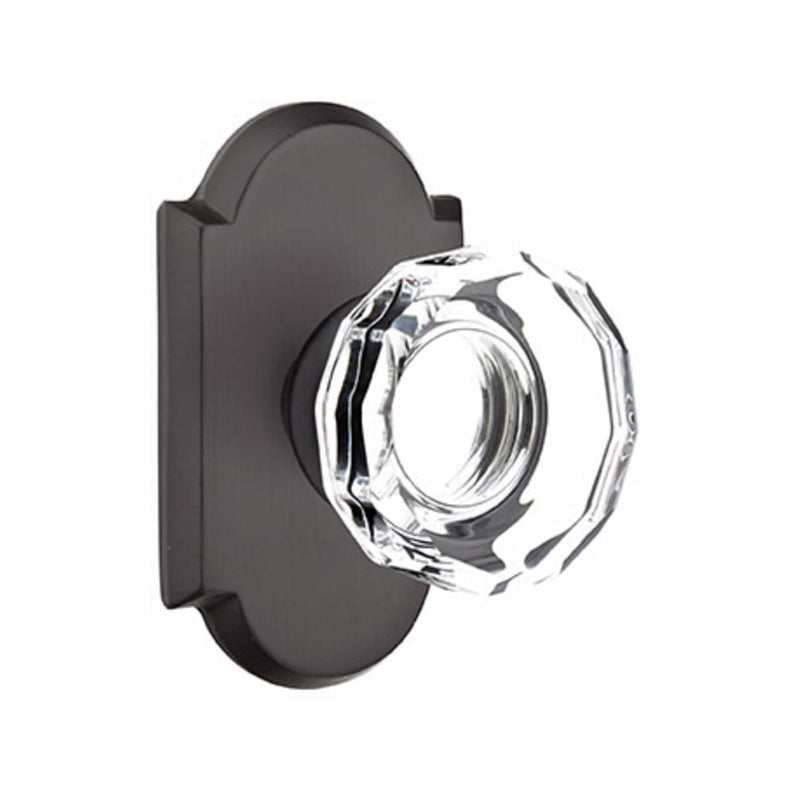 Emtek Glass Lowell Knob Concealed Screws with
