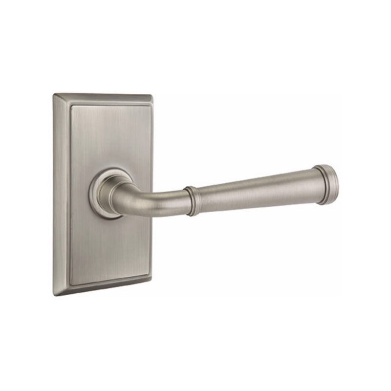Emtek Merrimack Lever Concealed Screws with Rectangular Rosette