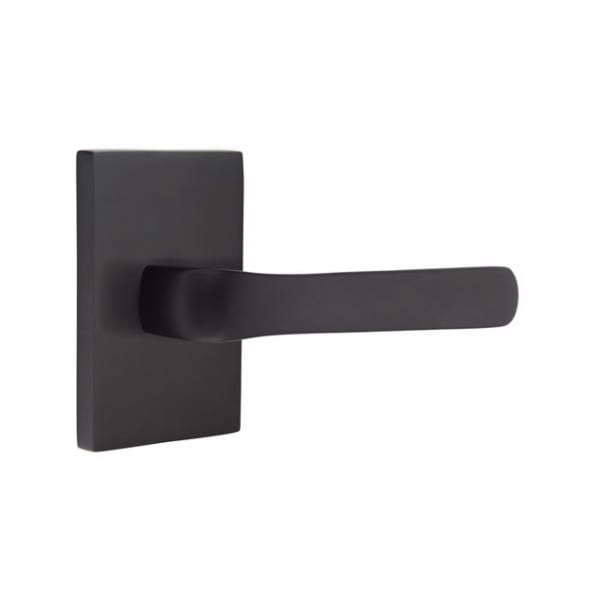Emtek Spencer Lever with Modern Rectangular Rosette Concealed Screws