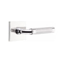 Emtek Select R-BAR Knurled Lever Concealed Screws with Square Rosette