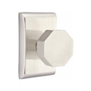 Emtek Octagon Knob Concealed Screws with Neos Rosette