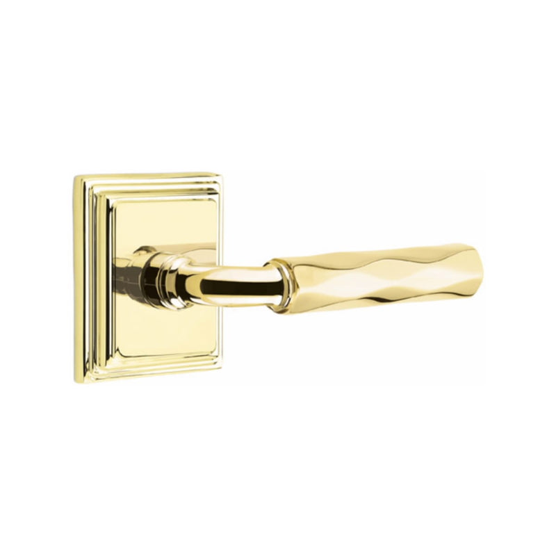 Emtek Select R-BAR Tribeca Lever Concealed Screws with Wilshire Rosette