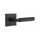 Emtek Select R-BAR Hammered Lever Concealed Screws with Square Rosette