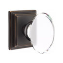 Emtek Hampton Knob Concealed Screws With Wilshire Rosette