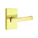 EMTEK Geneva Lever Concealed Screws  with Modern Rectangular Rosette