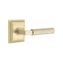 Emtek Select L-Square Hammered Lever Concealed Screws with Wilshire Rosette