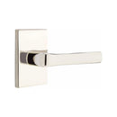 Emtek Spencer Lever with Modern Rectangular Rosette Concealed Screws