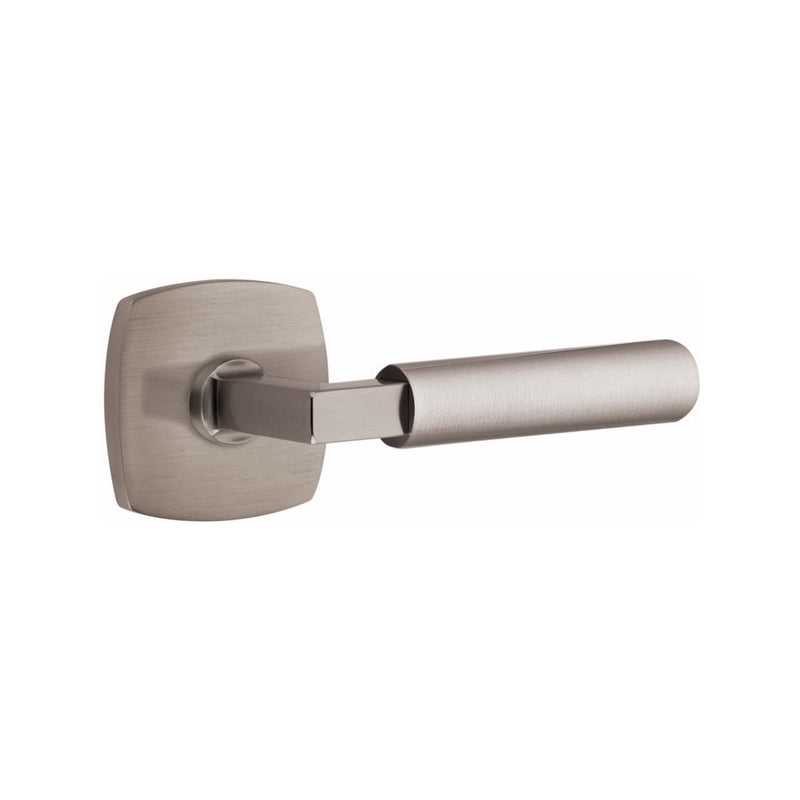 Emtek Select L-Square Smooth Lever with Urban Modern Rosette