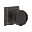 Emtek Select Conical Knurled Concealed Screws Knob with Quincy Rosette