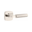 Emtek Select L-Square Straight Knurled Lever Concealed Screws with Urban Modern Rosette