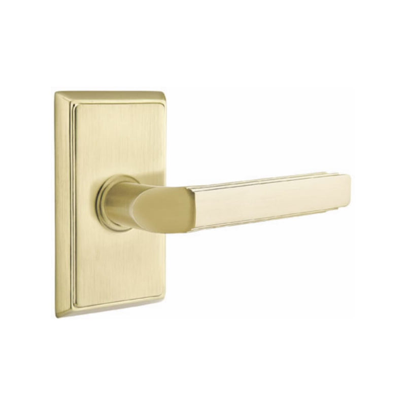 Emtek Milano Lever Concealed Screws with Rectangular Rosette