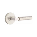 Emtek Select L-Square Hammered Lever with Disk Rosette