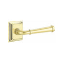 Emtek Merrimack Lever Concealed Screws with Wilshire Rosette