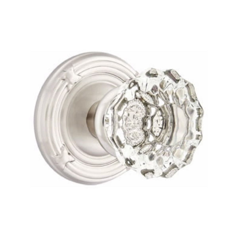 Emtek Astoria Knob Concealed Screws With Ribbon & Reed Rosette