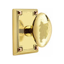 Emtek Hammered Egg Knob With Arts & Crafts Rosette