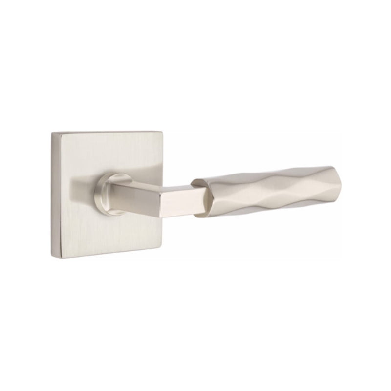 Emtek Select L-Square Tribeca Lever Concealed Screws with Square Rosette