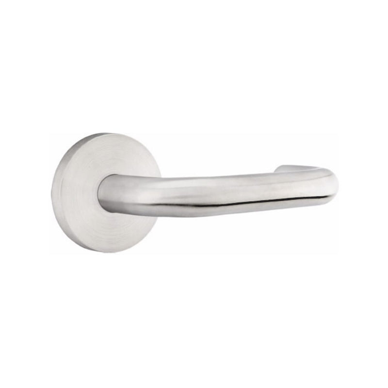 Emtek Tubular Stainless Steel Cologne Lever with Disk Rosette