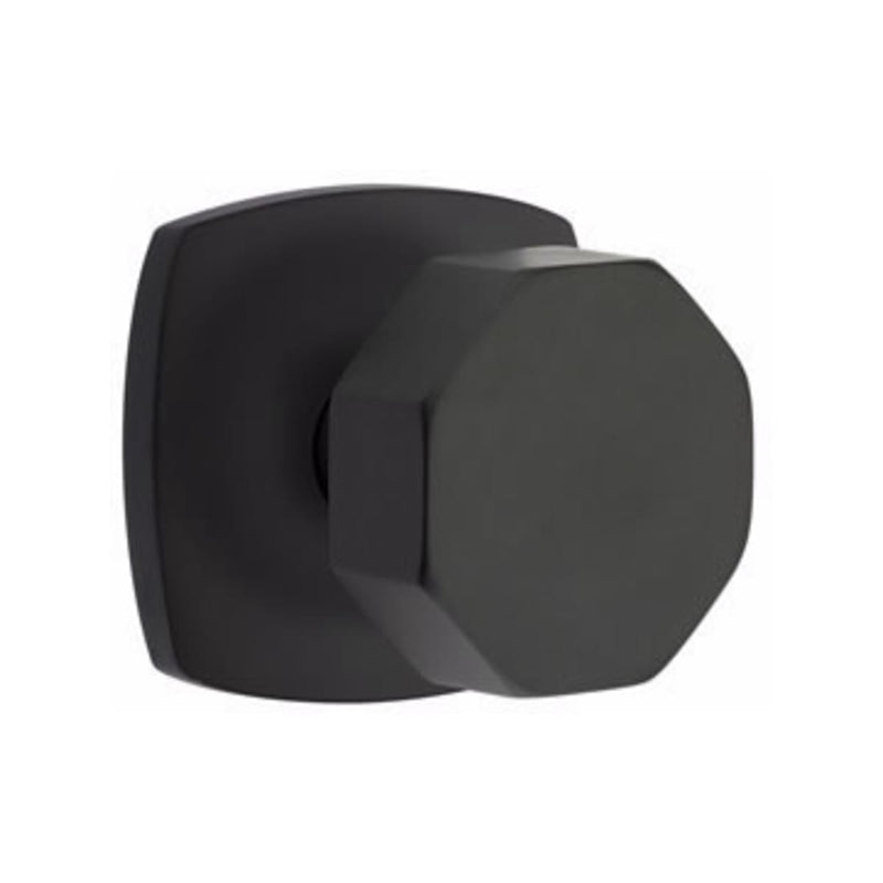 Emtek Octagon Knob with Urban Modern Rosette