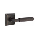 Emtek Select L-Square Faceted Lever Concealed Screws with Quincy Rosette